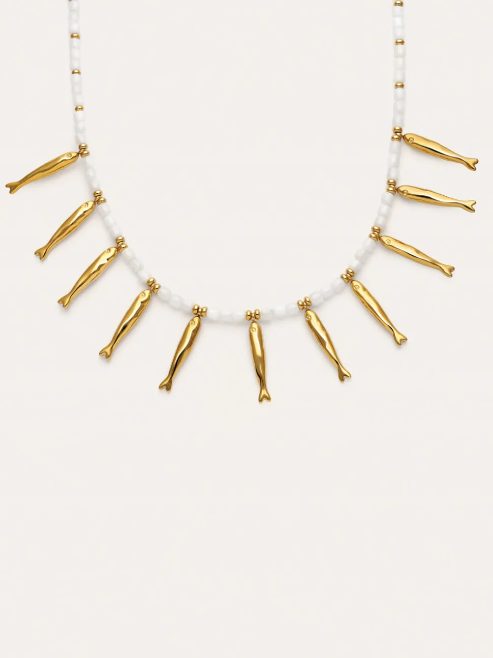 Collar Costa Acero Baño Oro