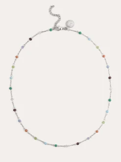 Collar Crystals Colors Acero