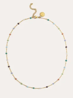 Collar Crystals Colors Acero Baño Oro