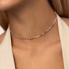 Collar Crystal Summer Acero Baño Oro