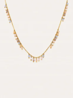 Collar Dancing Daphne Acero Baño Oro