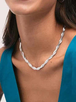 Collar Doble Lisse Twister Acero