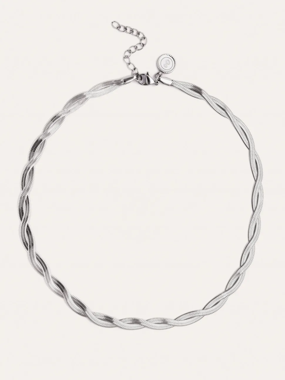 Collar Doble Lisse Twister Acero