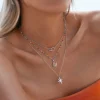 Collar Dots Colors Enamel Plata