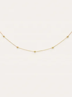 Collar Dots L Acero Baño Oro