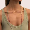 Collar Dye Dots Pastel Acero Baño Oro