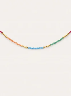 Collar Dye Peces Acero Baño Oro