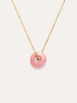 Collar Easy Rosé Acero Baño Oro