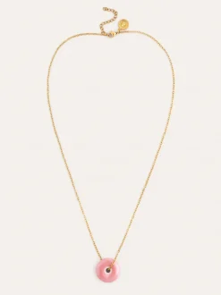 Collar Easy Rosé Acero Baño Oro