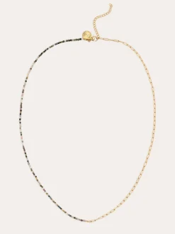 Collar Eloise Long Acero Baño Oro