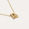 Collar Family Acero Baño Oro