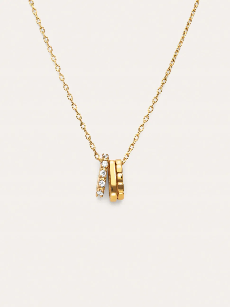 Collar Family Acero Baño Oro