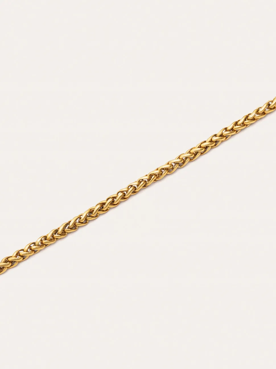 Collar Fine Disco Acero Baño Oro