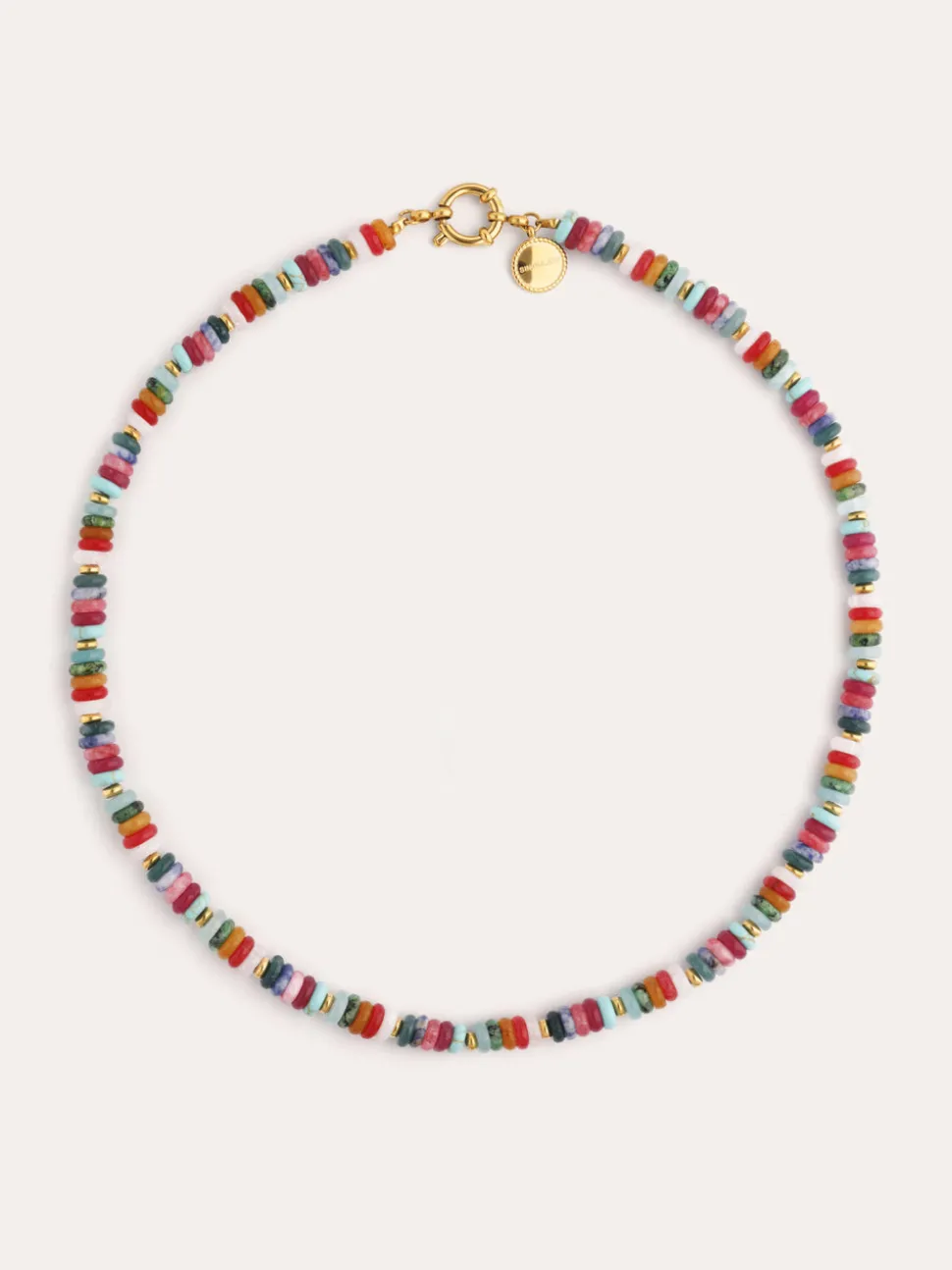 Collar Habana Acero Baño Oro