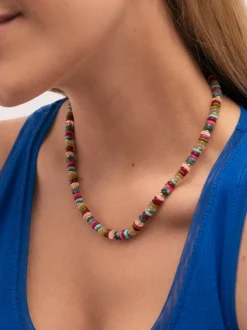 Collar Habana Acero Baño Oro