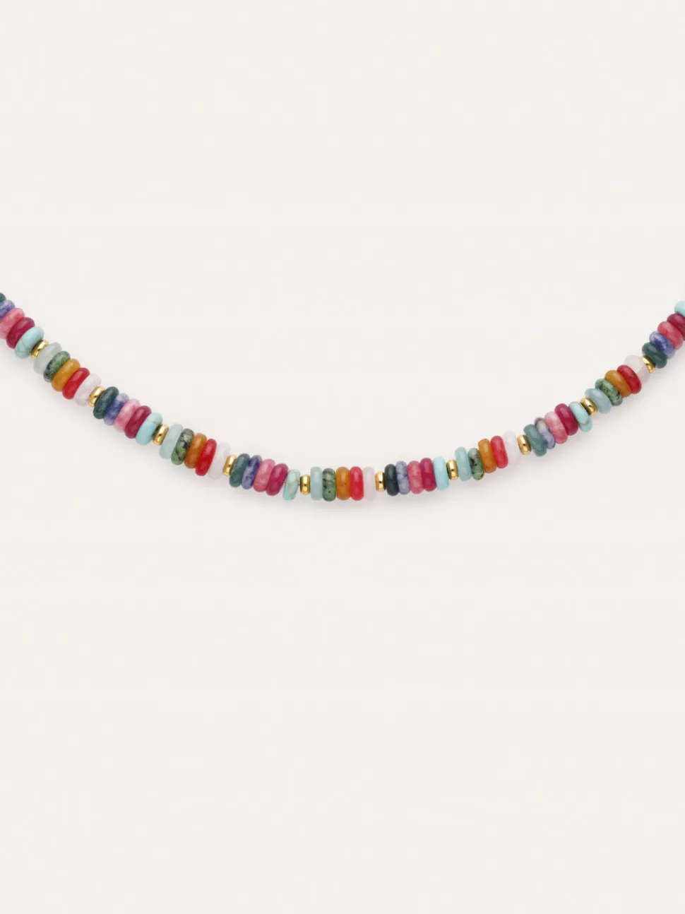 Collar Habana Acero Baño Oro