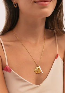 Collar Irida Acero Baño Oro