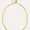 Collar Lisse Sparkling Acero Baño Oro