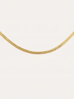 Collar Lisse Sparkling Acero Baño Oro