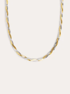 Collar Lisse Twister Acero Mix