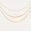 Collar Maat Acero Baño Oro