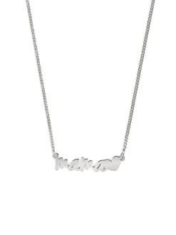 Collar Mamá Heart Plata