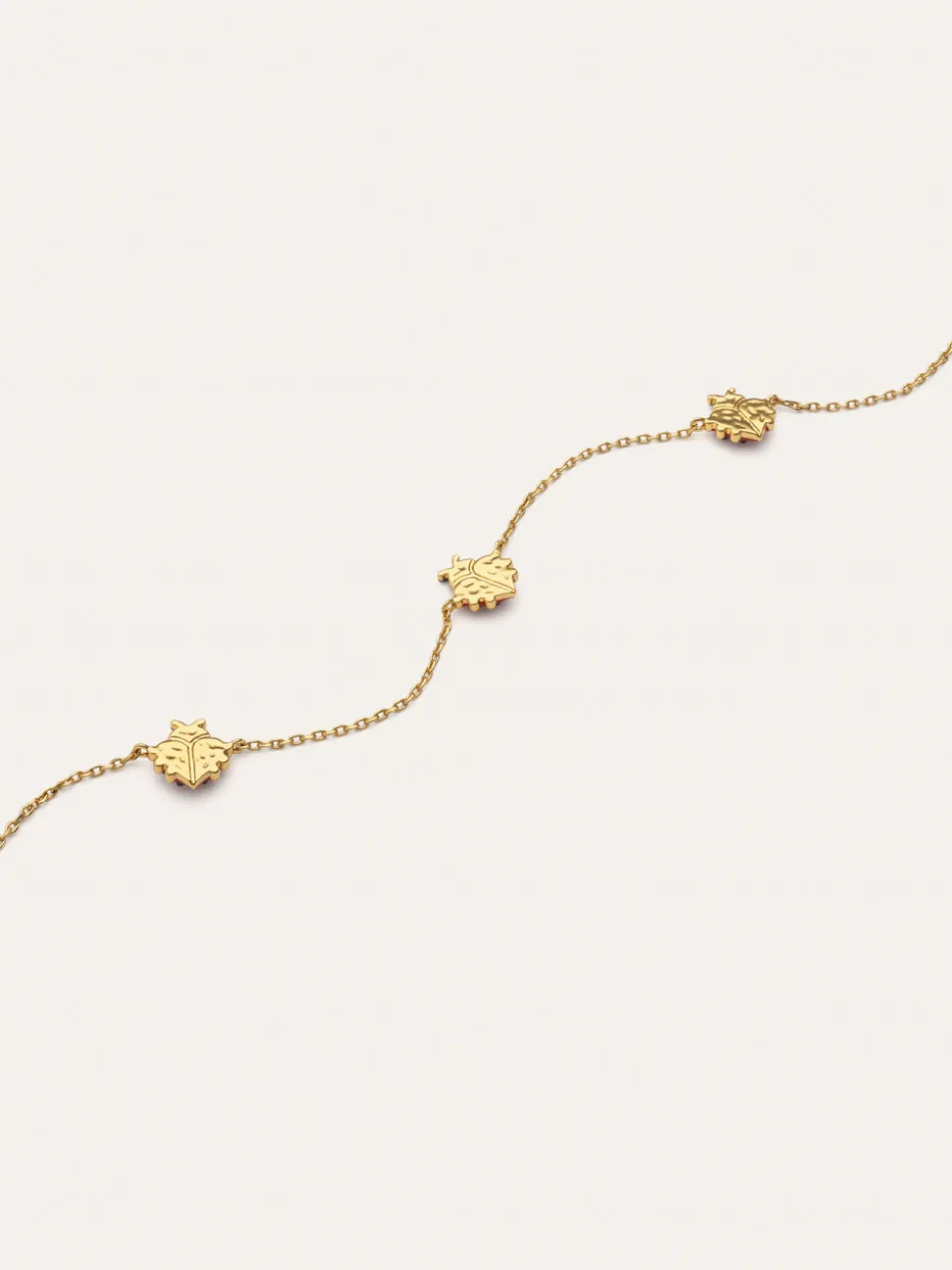 Collar Mariquita Baño Oro
