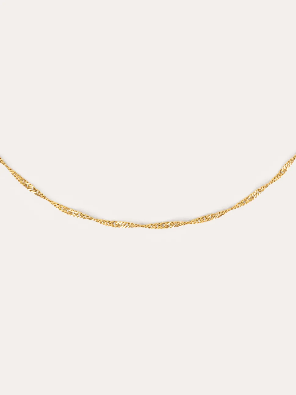 Collar Mini Twist Acero Baño Oro