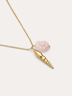 Collar Moana Acero Baño Oro