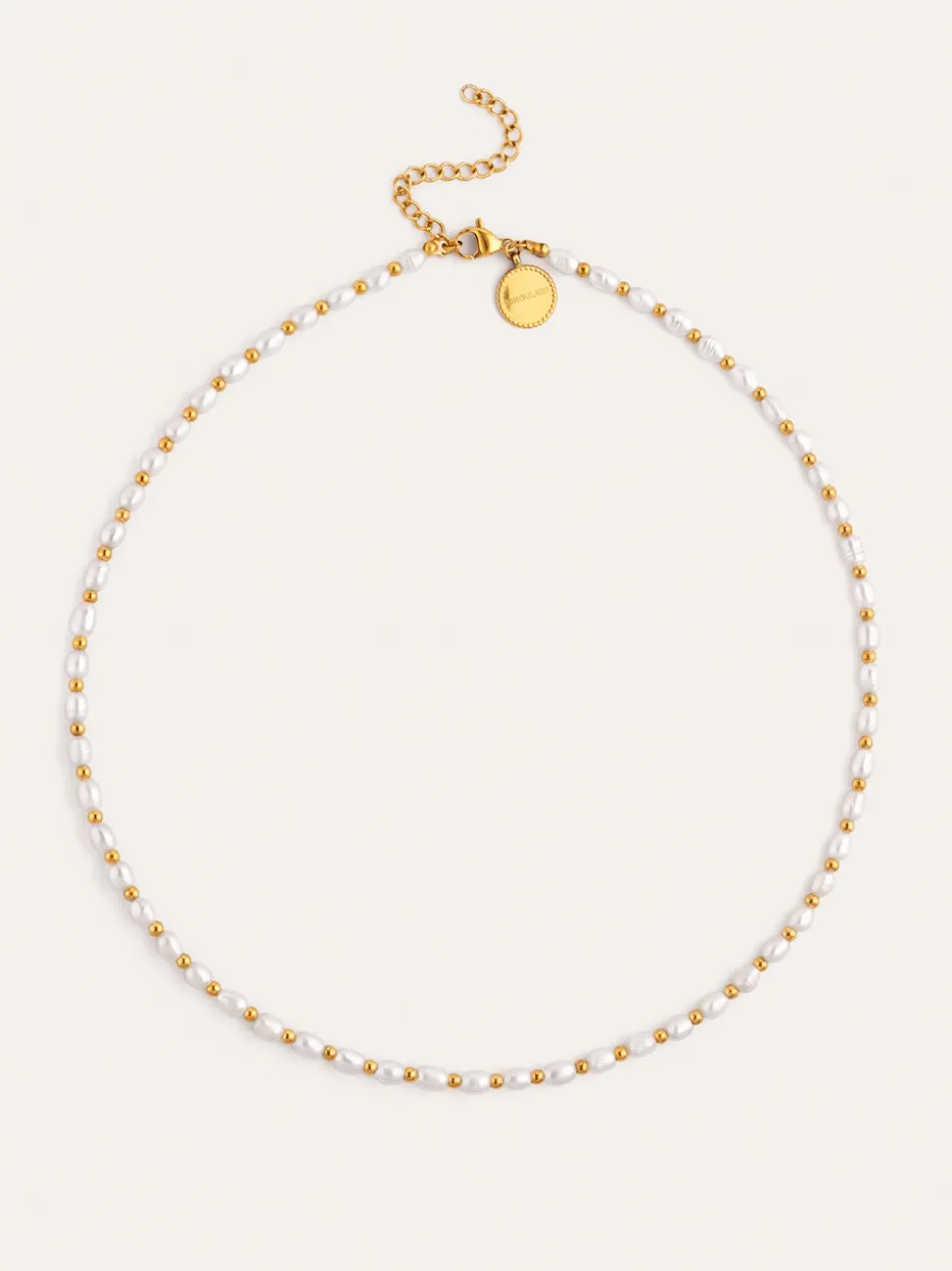 Collar Olympia Acero Baño Oro