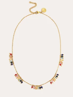 Collar Palmar Colors Acero Baño Oro