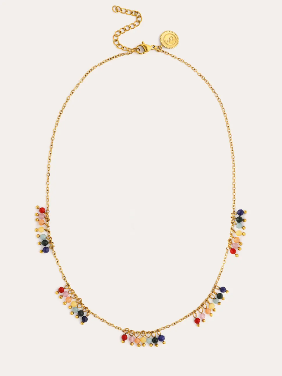 Collar Palmar Colors Acero Baño Oro