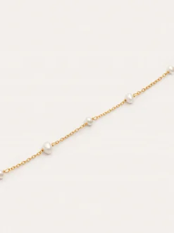 Collar Pearl & Pearls Plata Baño Oro