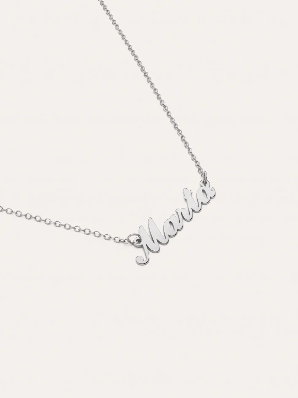 Collar Personalizado Carrie Plata