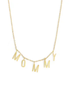 Collar Personalizado Letters Plata Baño Oro