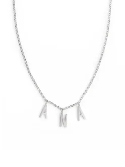 Collar Personalizado Letters Plata