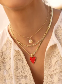 Collar Personalizado Mini Medallion Baño Oro