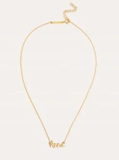 Collar Personalizado Sue Plata Baño Oro