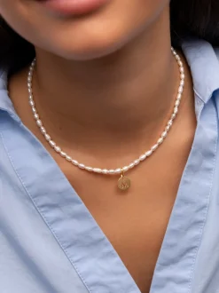 Collar Pompeya Acero Baño Oro