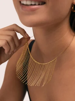 Collar Regina Acero Baño Oro