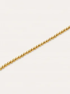 Collar Rosario Acero Baño Oro