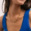 Collar Shamira Full Stones Acero Baño Oro