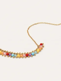Collar Shamira Full Stones Acero Baño Oro