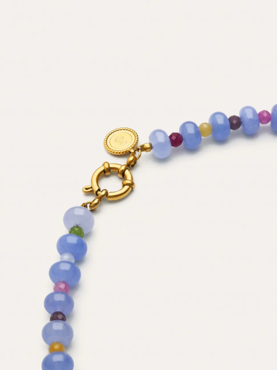 Collar Skycolor Stones Acero Baño Oro