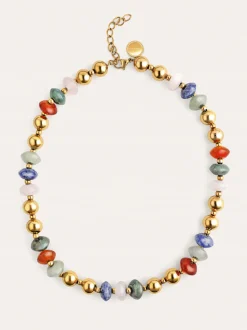 Collar Winter Bomb Acero Baño Oro