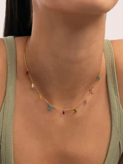 Collar Xiqueta Meua Colors Acero Baño Oro