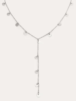 Collar Y Mini Moon Acero