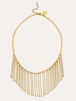 Collar Zafira Champagne Acero Baño Oro