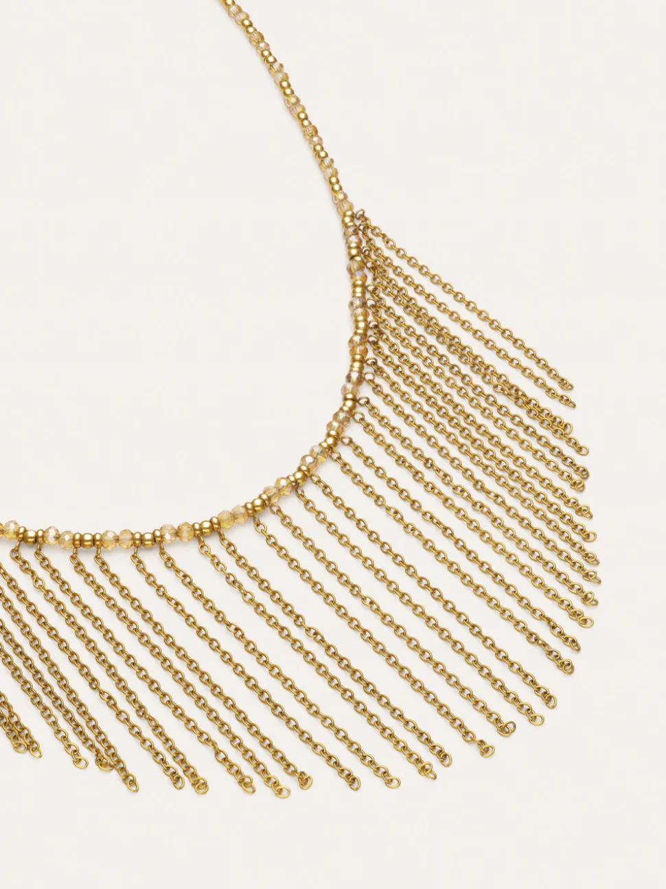 Collar Zafira Champagne Acero Baño Oro