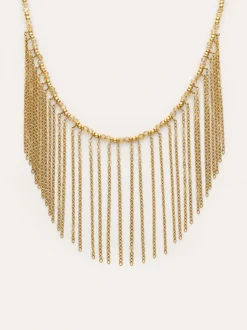Collar Zafira Champagne Acero Baño Oro
